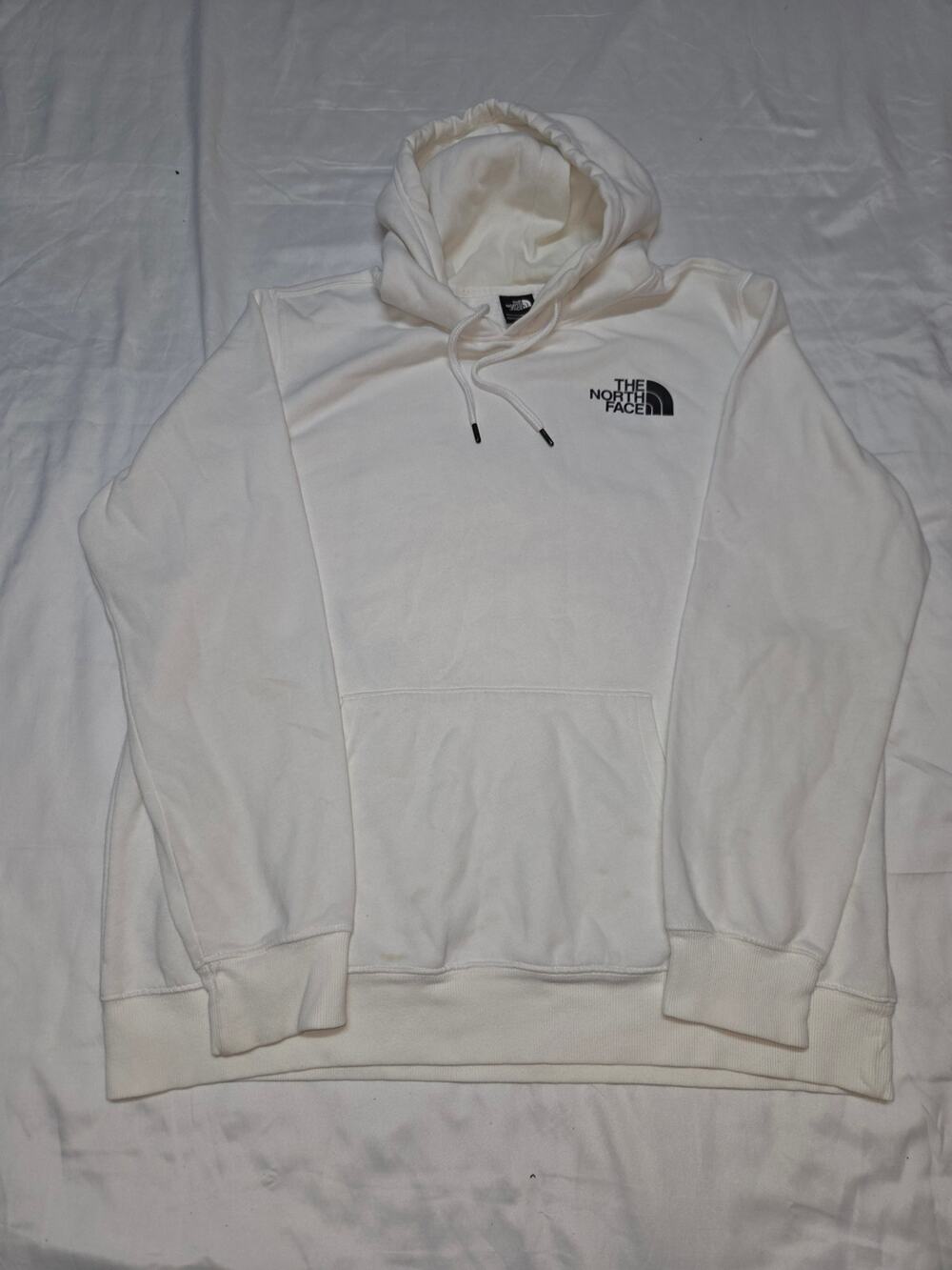 The North Face Men's White Logo Hoodie XL